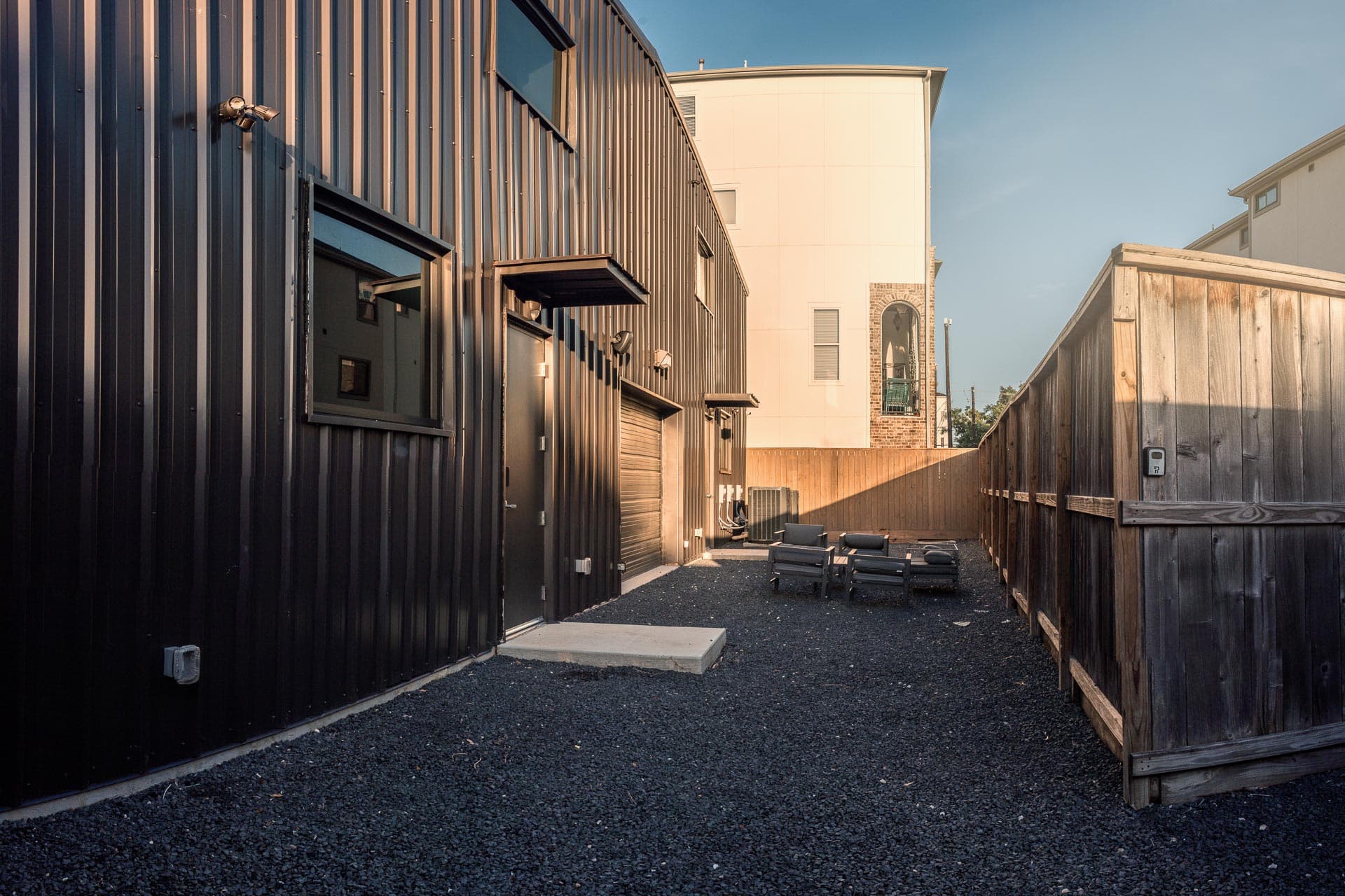 Wide-angle view of the museum car collection